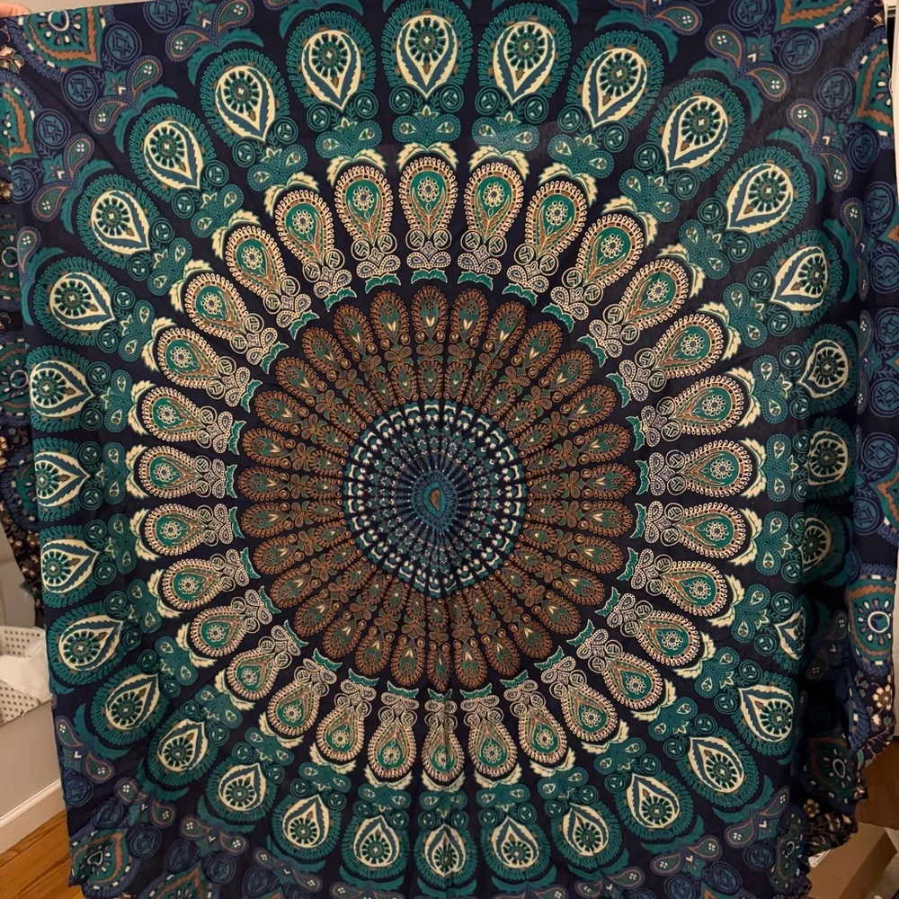 NIP Mandala Tapestry Boho Wall Decor Circle Blanket! Beach Dorm Picnic